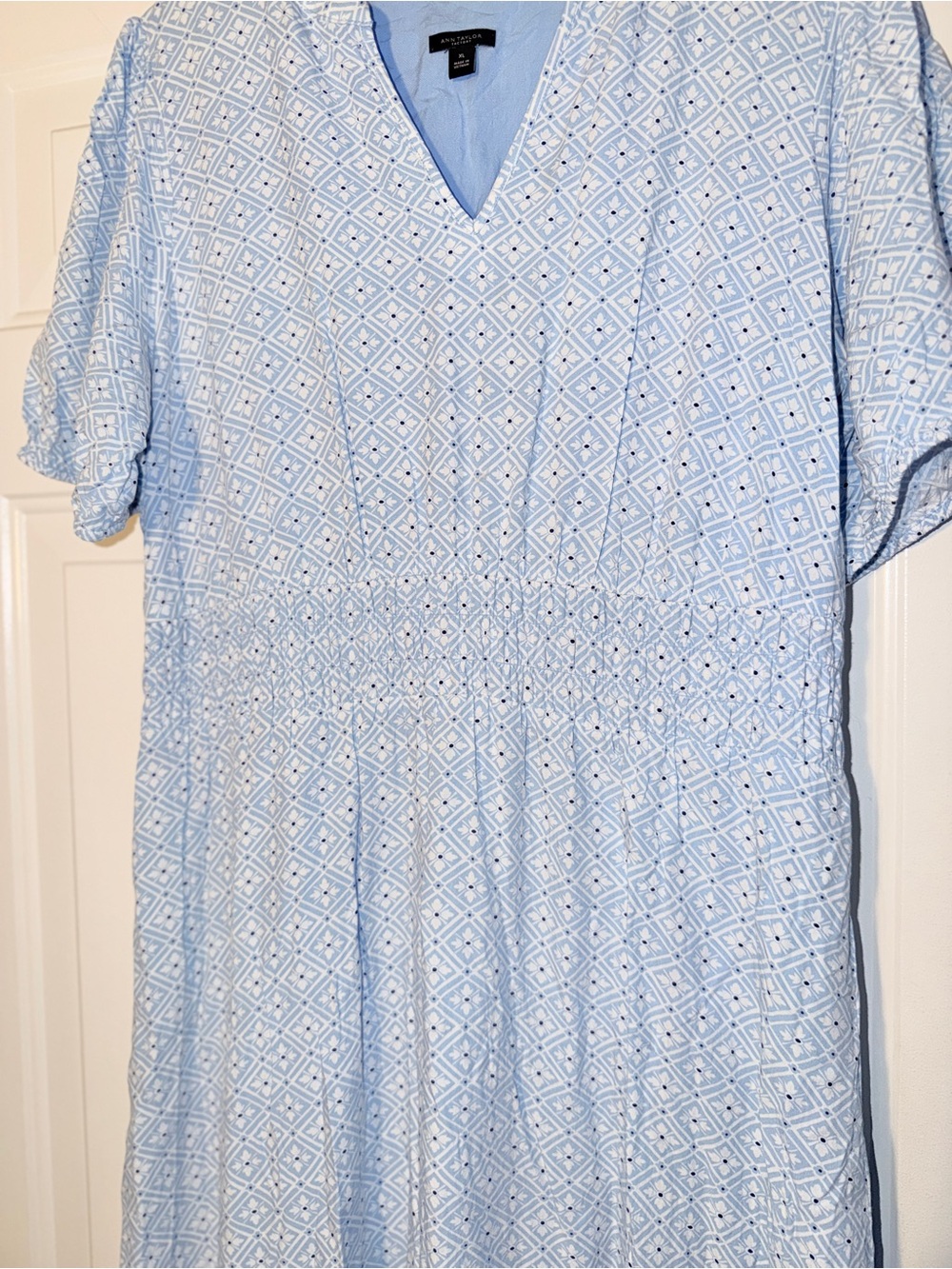 Ann Taylor Light Blue Midi Dress - XL - Picture 3 of 7